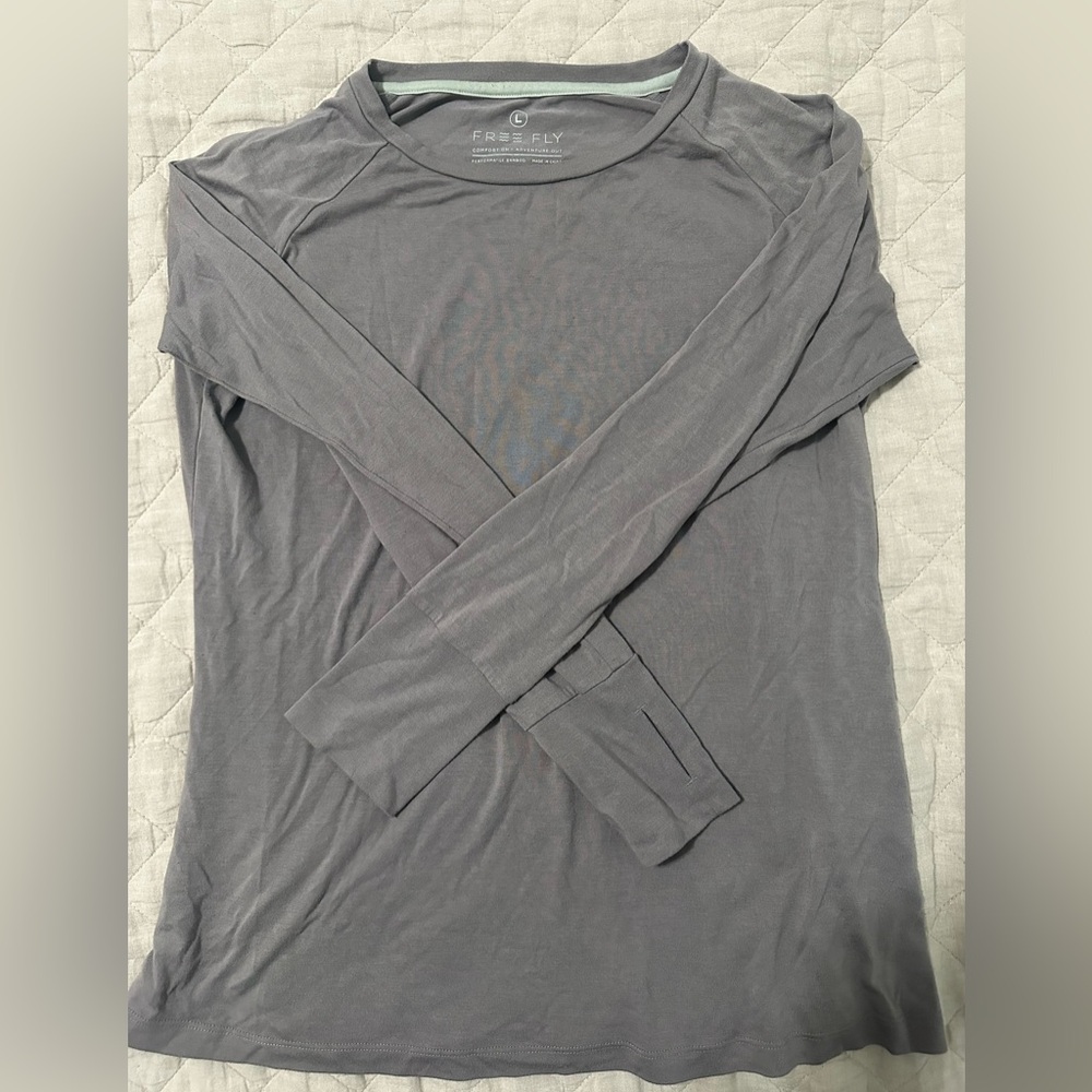 Free Fly Long Sleeve Bamboo Shirt - Womens L